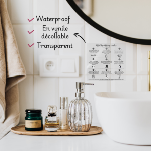 Sticker pour apprendre les grandes ablutions (Ghusl)