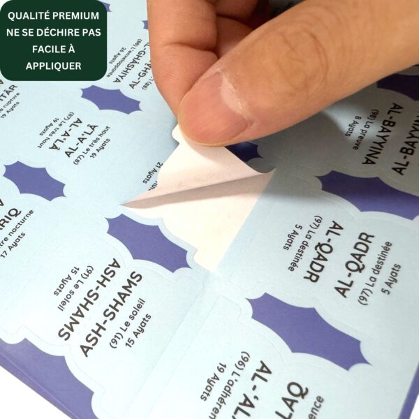 Onglets Coran 120 pièces (114 Sourates + 6 Vierges) – Marque - Pages islamiques - Image 3