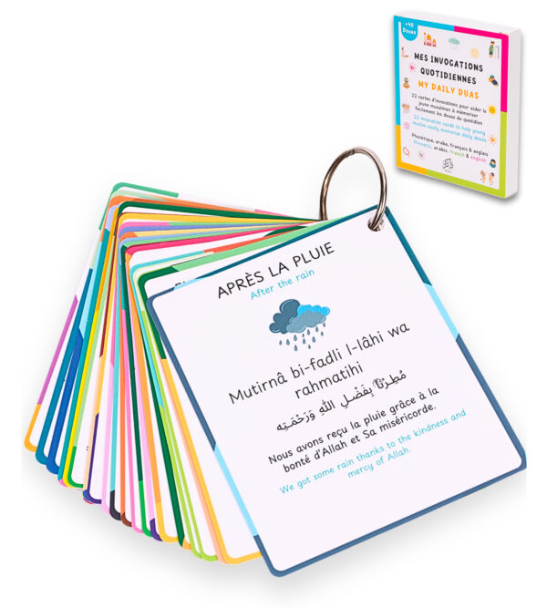 Cartes d’Invocations Islamiques pour Enfants