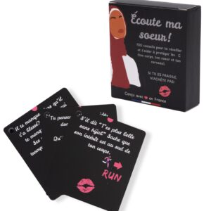 Cartes Écoute ma sœur – 100 Messages Inspirants pour Femme Musulmane – Argent, Famille, Foi & Mariage