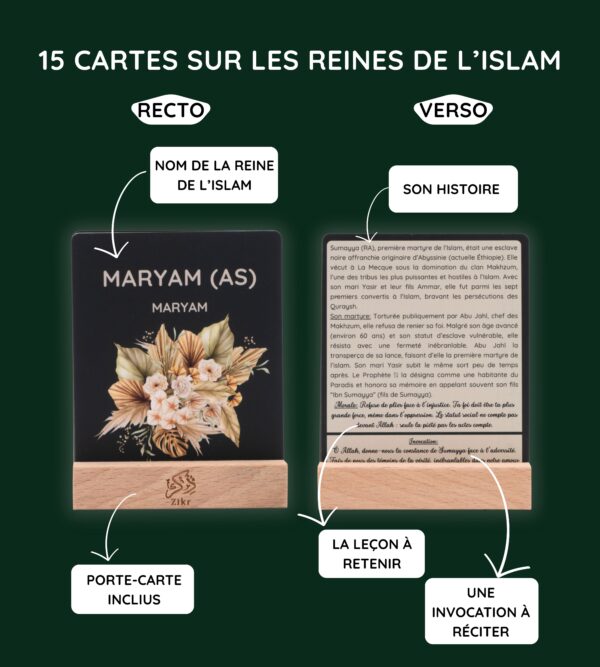 Cadeau islamique femme – 30 cartes motivation & foi pour musulmanes - Image 4