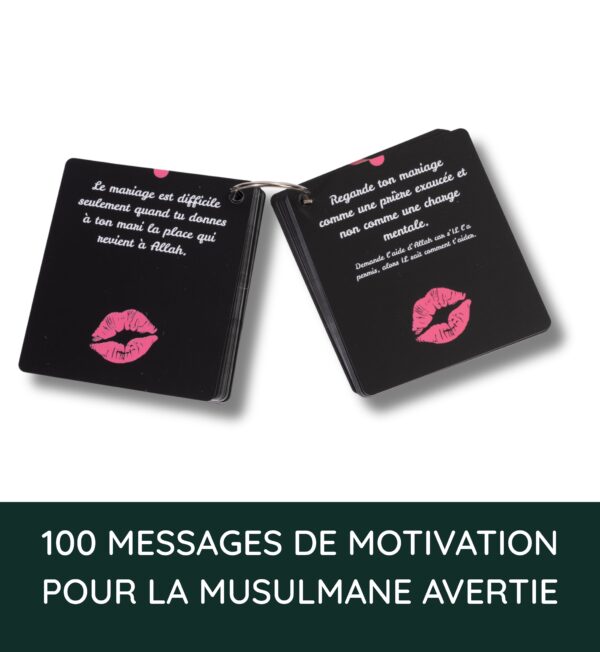 Cartes Écoute ma sœur – 100 Messages Inspirants pour Femme Musulmane – Argent, Famille, Foi & Mariage - Image 3
