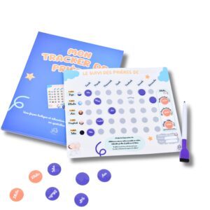 Tracker Magnétique de Prières Islamiques Enfant – Cadeau Musulman Éducatif dès 3 ans