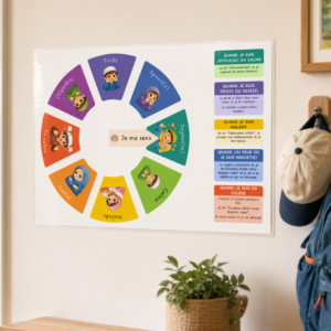 La roue des émotions islamique pour enfants, avec douas à imprimer