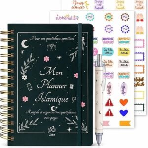 Planner islamique A5, journal quotidien pour la femme musulmane